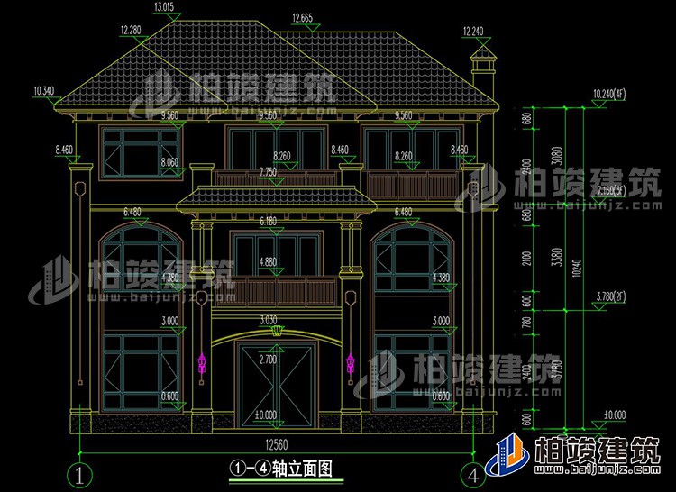 正立面图